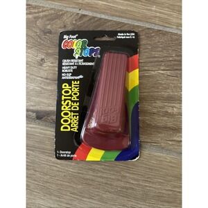 BIG FOOT Door Wedge, Maroon, 4-3/4" New In Packaging
